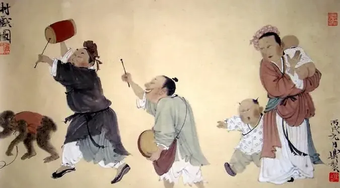 徐乐乐·村嬉图