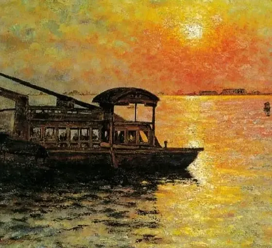 颜文樑·南湖（局部）