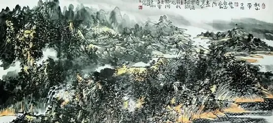 祝夫刚·秋山带夕阳