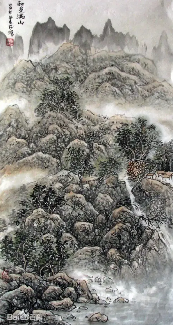牟克民·秋色满山