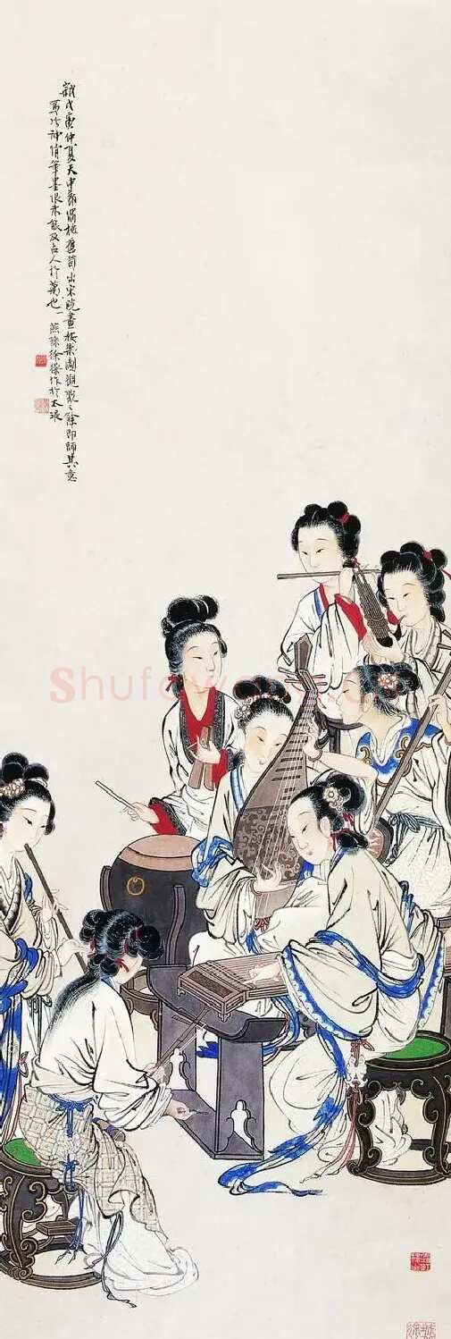 徐燕孙·按乐图