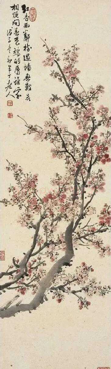 陈半丁·杏花图