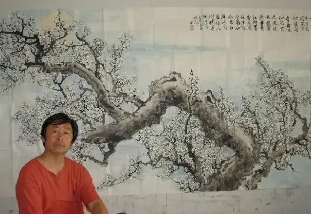 理习忠·被毛主席纪念堂创作收藏的《白梅》