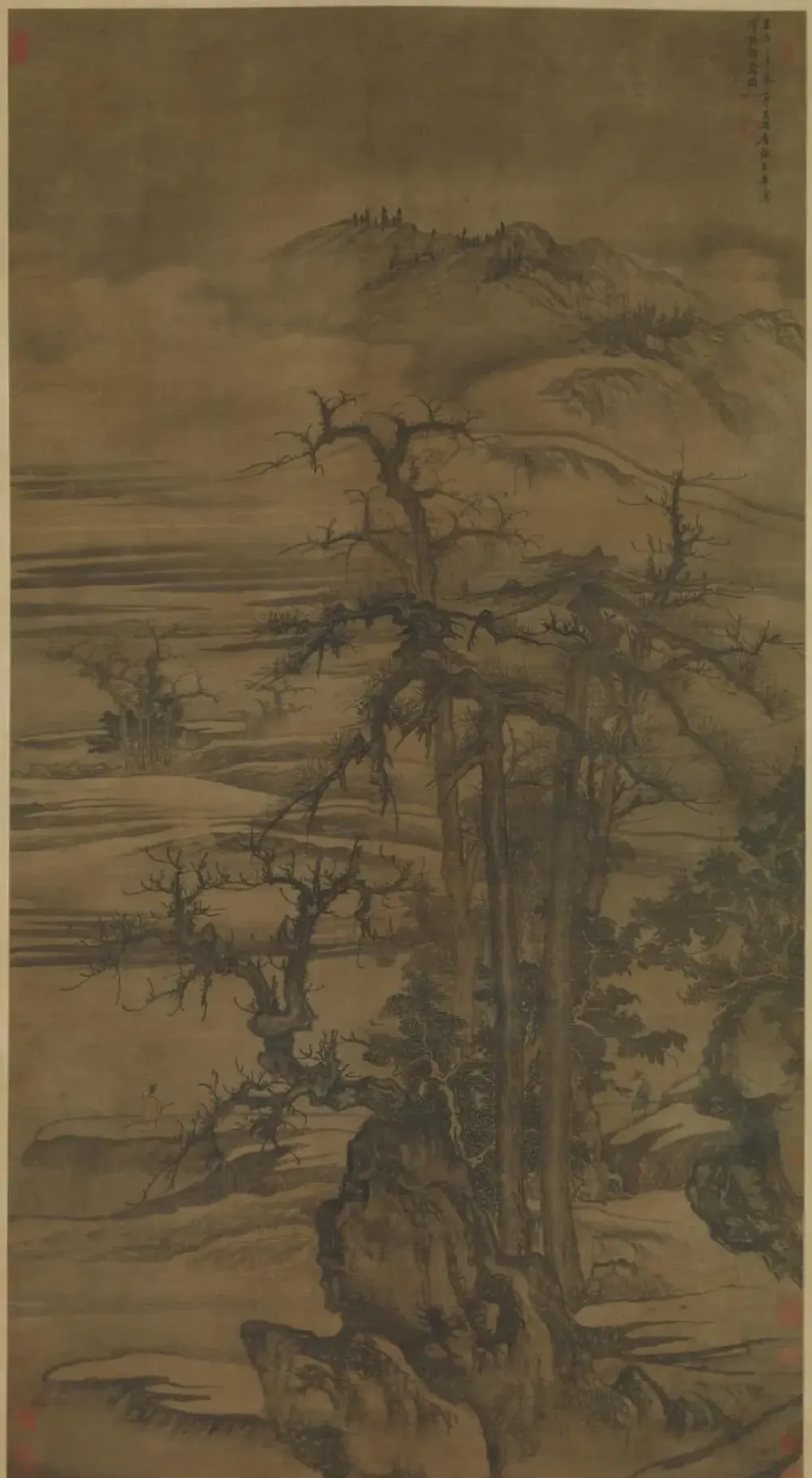 唐棣·王维诗意图