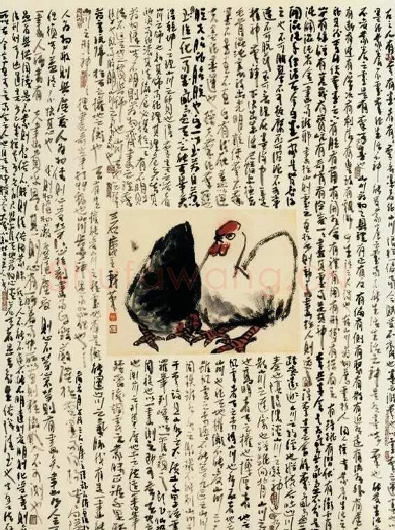 曾宓·双鸡图