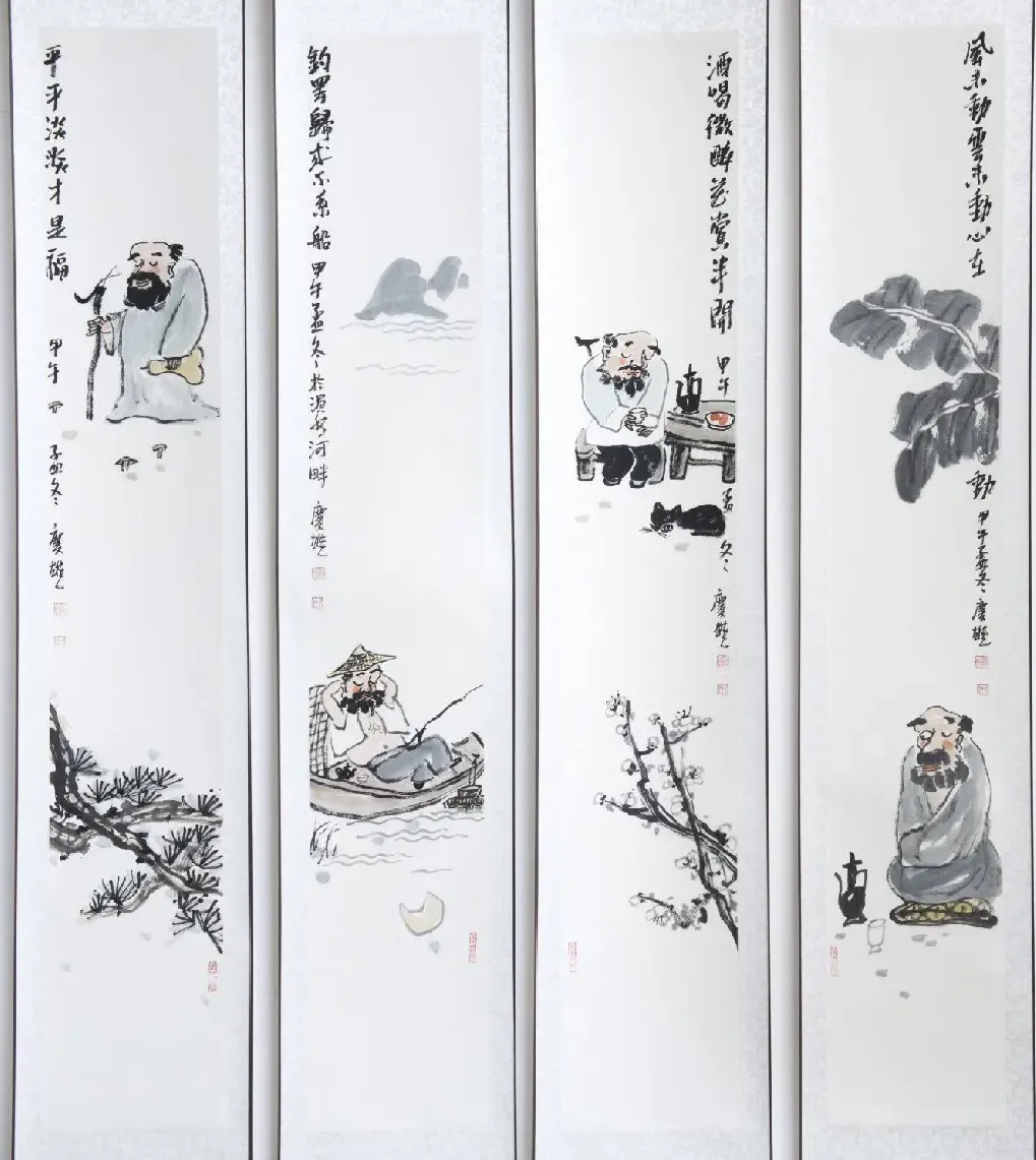 徐庆雄·水墨小品四条屏