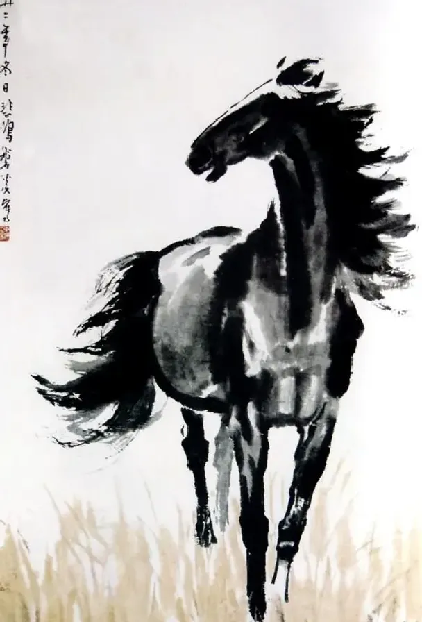 徐悲鸿·奔马