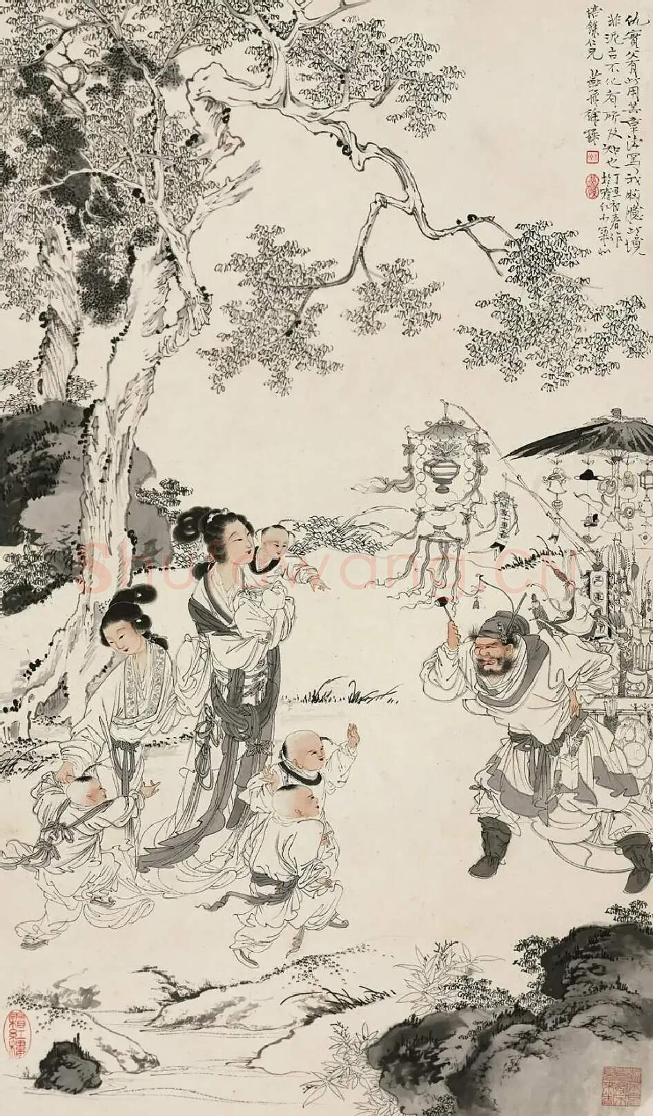 徐燕孙·拟仇实父货郎图