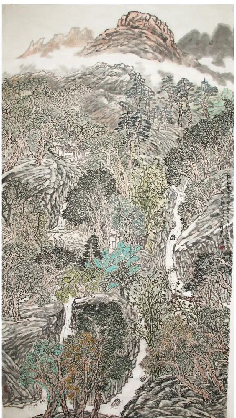 管斌·桂山耸翠