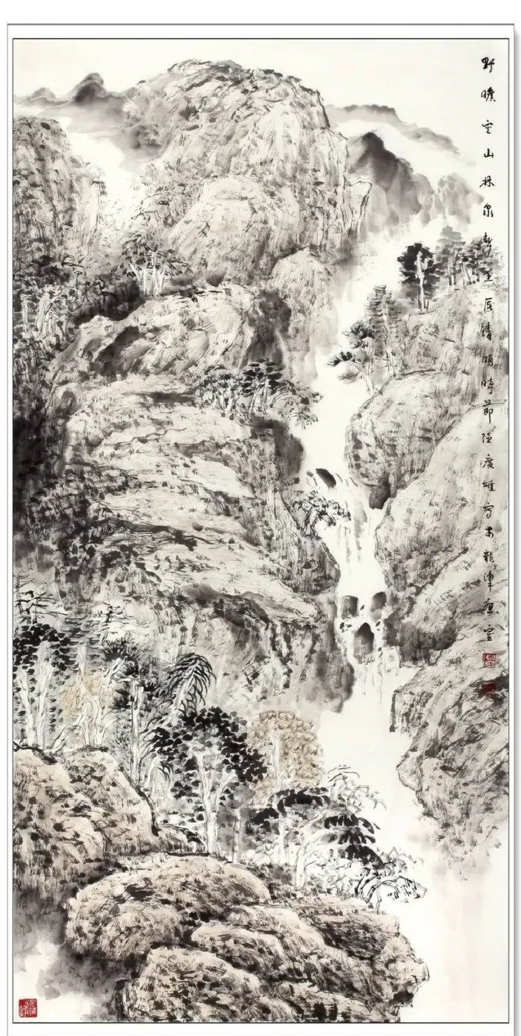 陆广雄·野旷空山林泉声