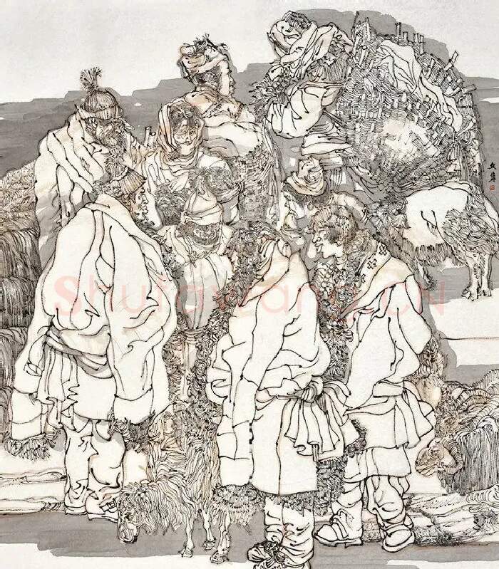 康文宁·《腊月里的集市》