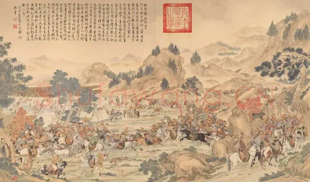 郎世宁·平定准部回部得胜图