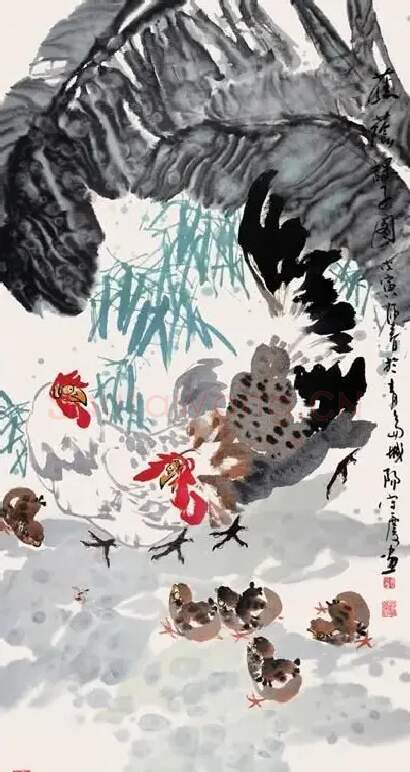辛守庆·蕉荫课子图