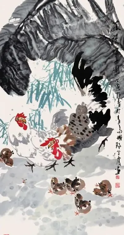 辛守庆·蕉荫课子图