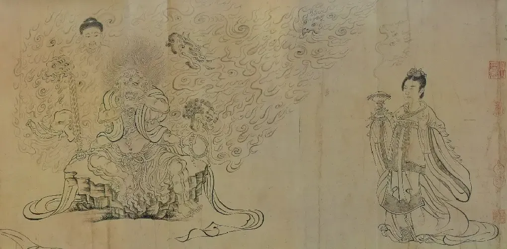 吴道子·送子天王图（局部）