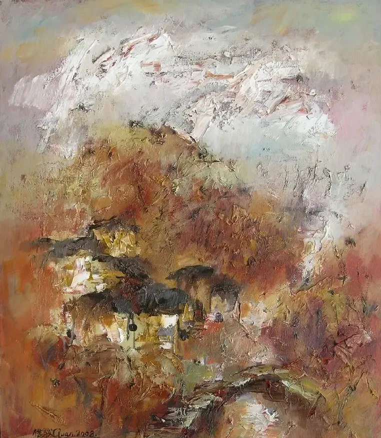 管伟骏·暮色山村