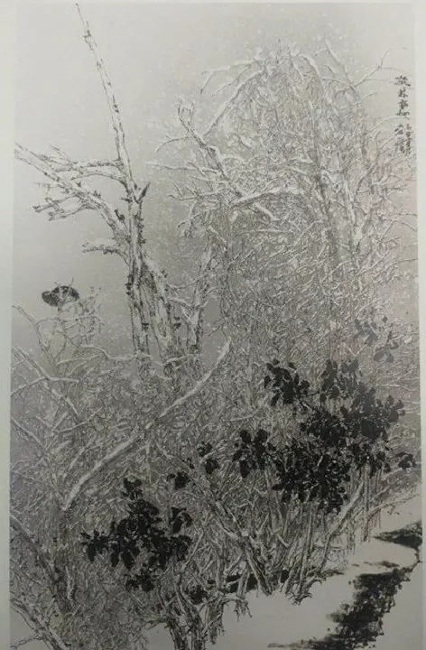 常洪周·疏林寒烟