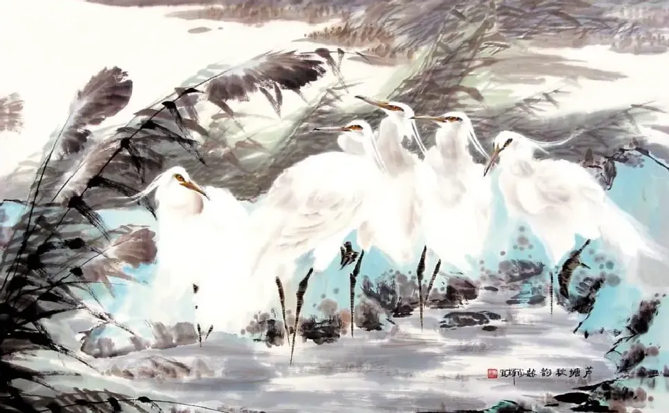 谢辉·芦塘秋韵