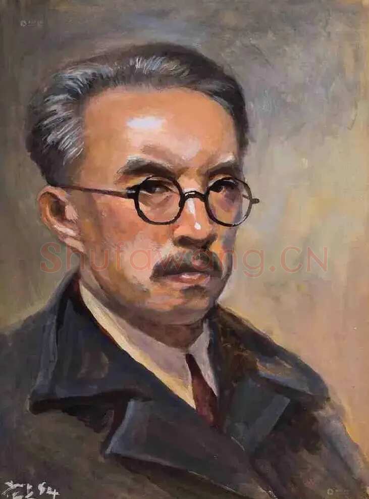 秦宣夫·自画像