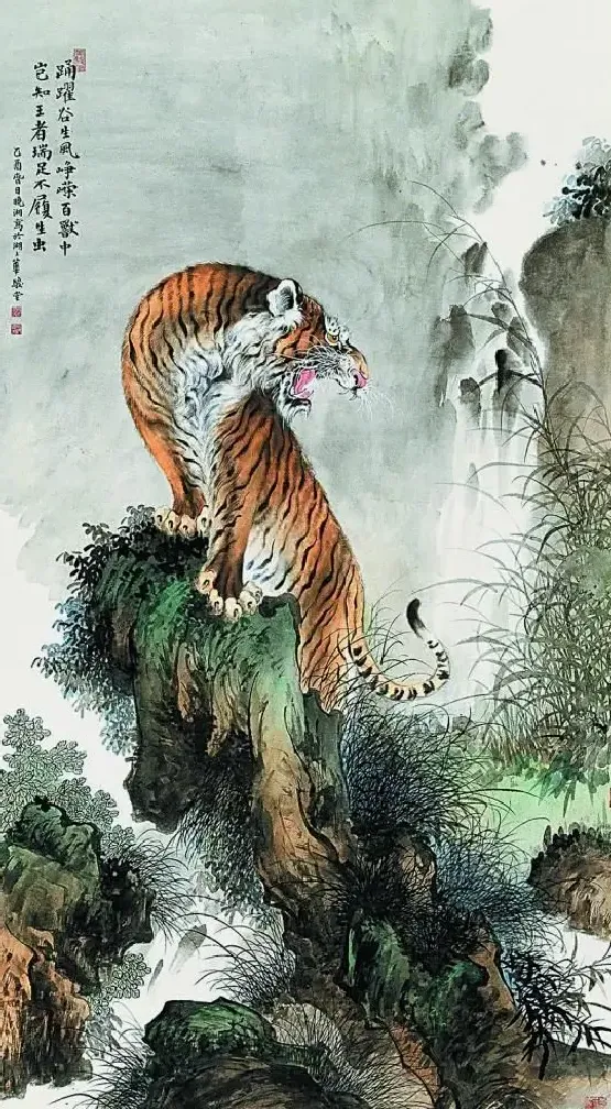 戈晓湘·虎啸图