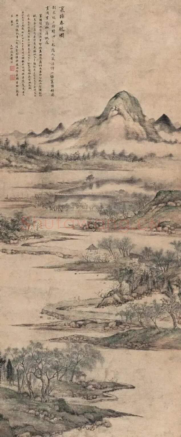 黄均·襄阳春晓图 