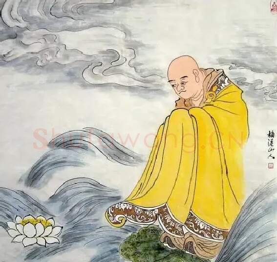 朱跃灯·罗汉图之三