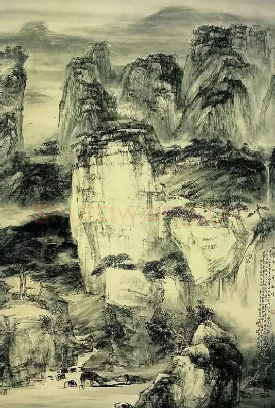马顺先·四壁云山开画境
