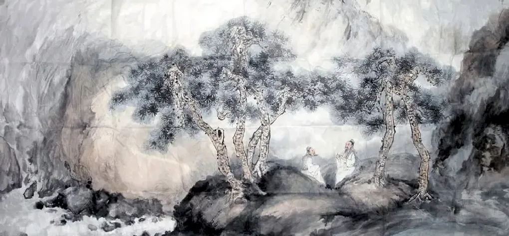 郭锦山·王维诗意图
