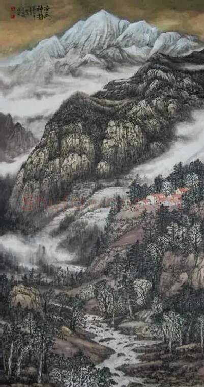 王林昌·净土神韵70x138cm2013年