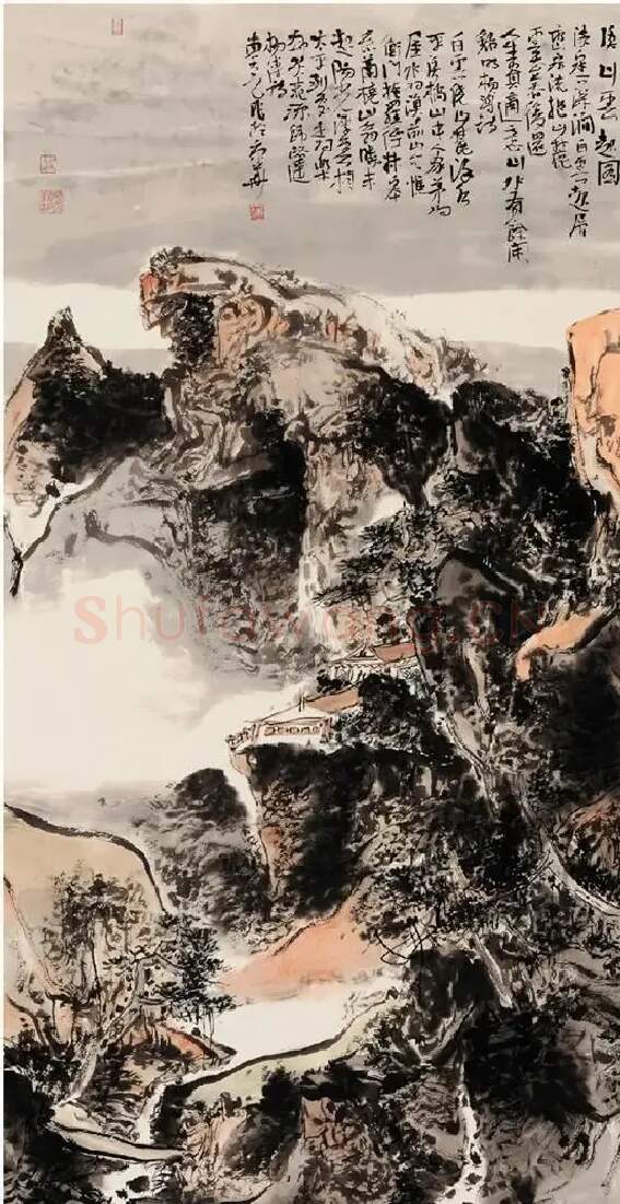 曹新刚·白云起层峦