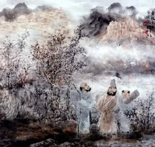 李杰·东坡先生赏秋图