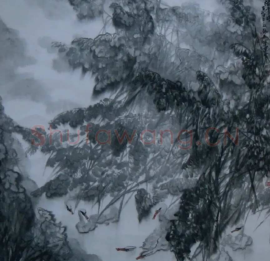 魏振乾·浴雪图