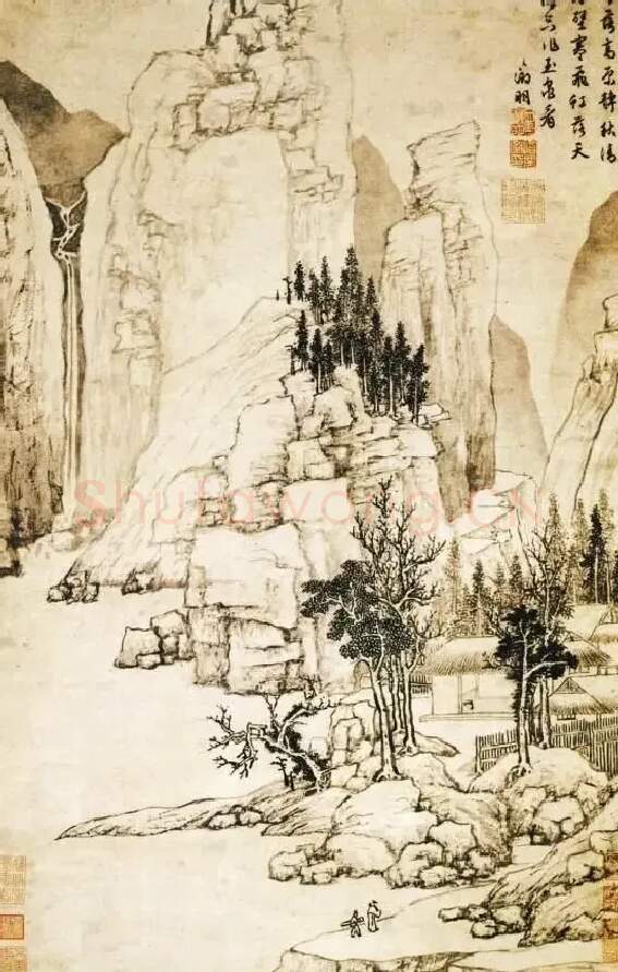 文征明·石壁飞虹图