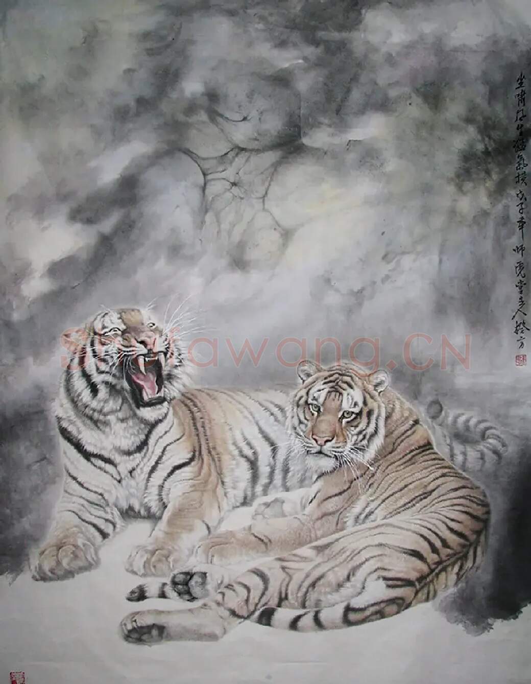 张奎方·坐啸生风猛气横