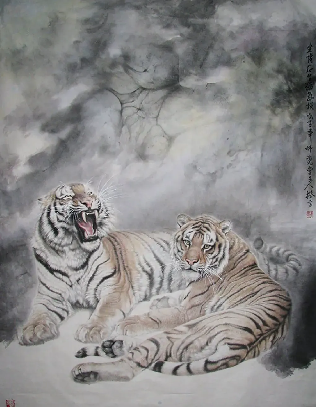 张奎方·坐啸生风猛气横