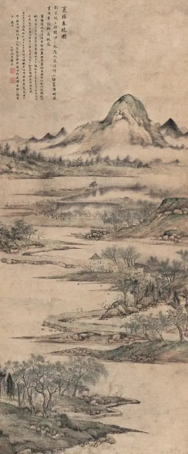 黄均·襄阳春晓图 