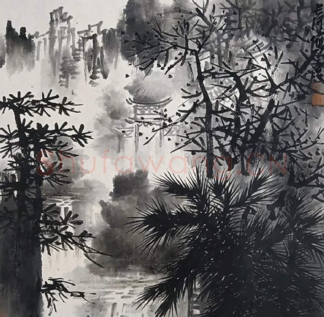 杨成河·九华烟雨
