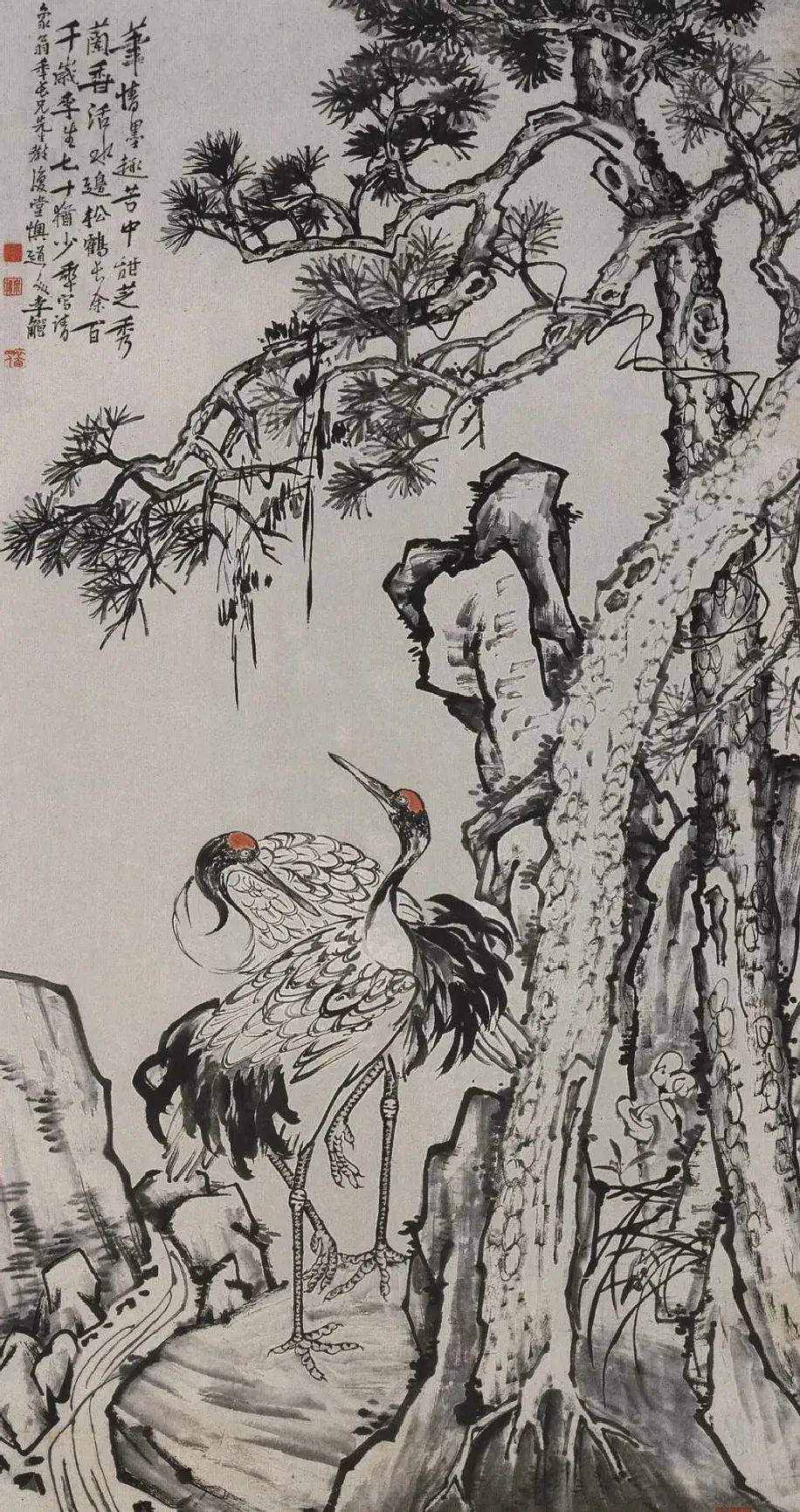 李鱓·松鹤图轴
