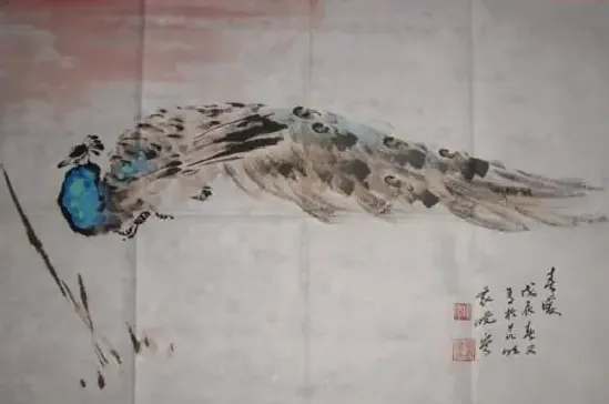 袁晓岑·孔雀图