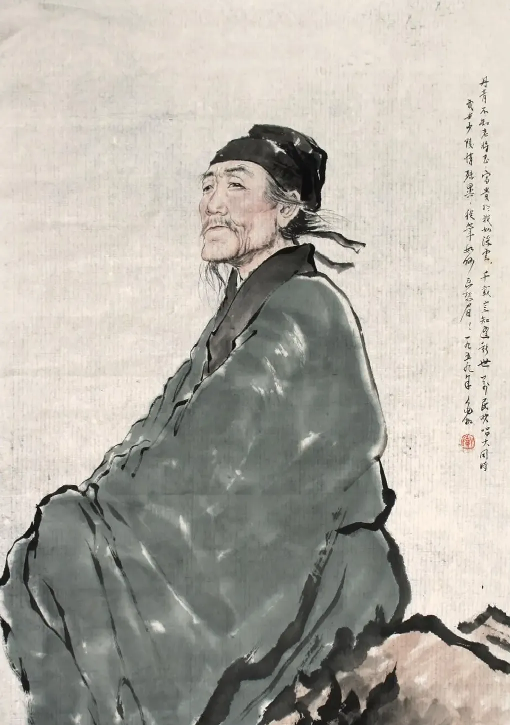 蒋兆和·杜甫造像