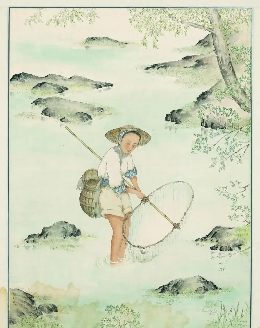庞薰琹·捉鱼