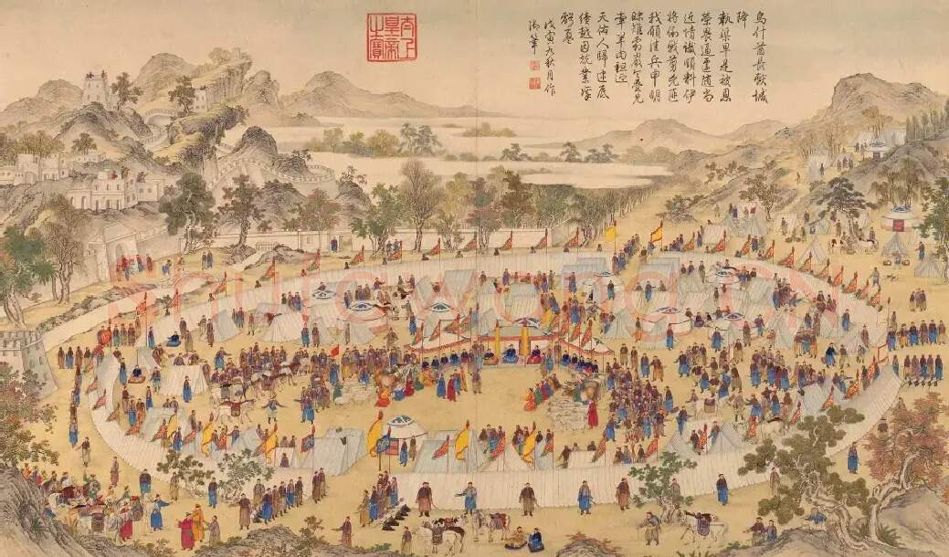 郎世宁·平定准部回部得胜图
