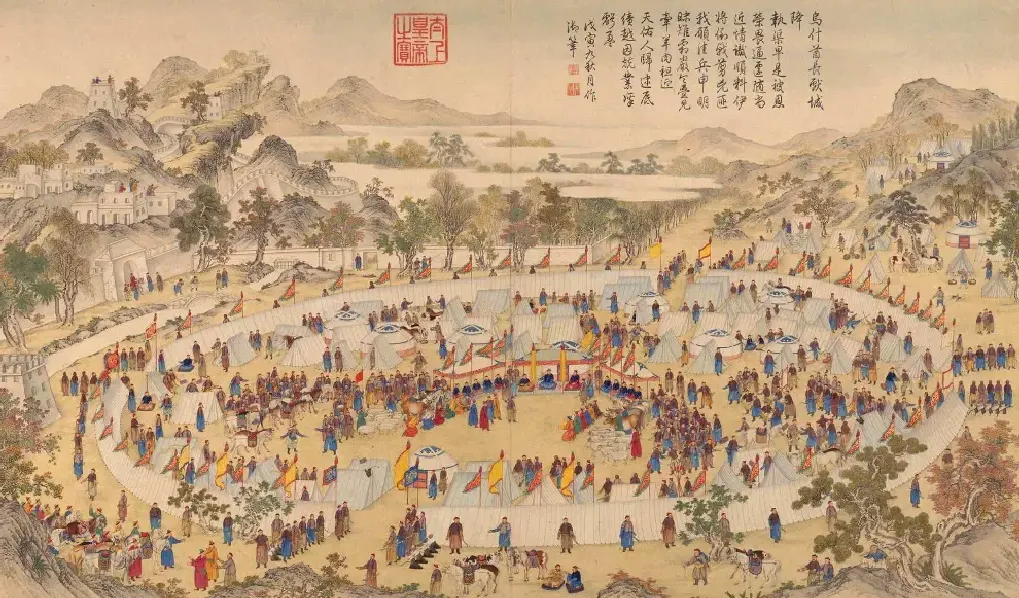 郎世宁·平定准部回部得胜图