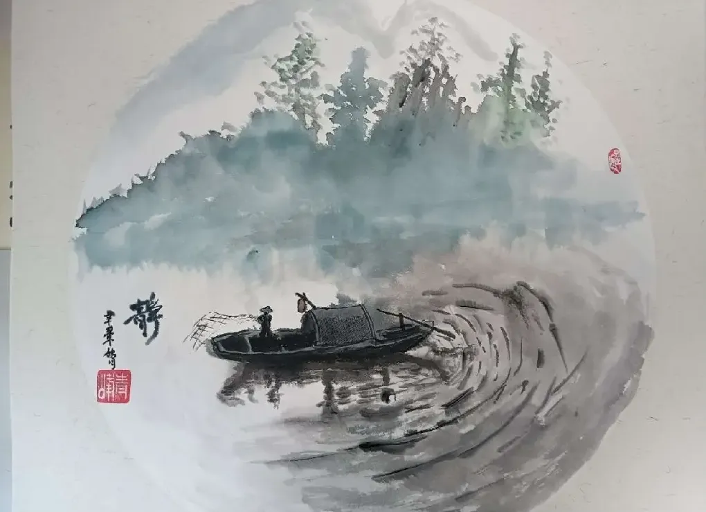石青峰·《静夜捕图》