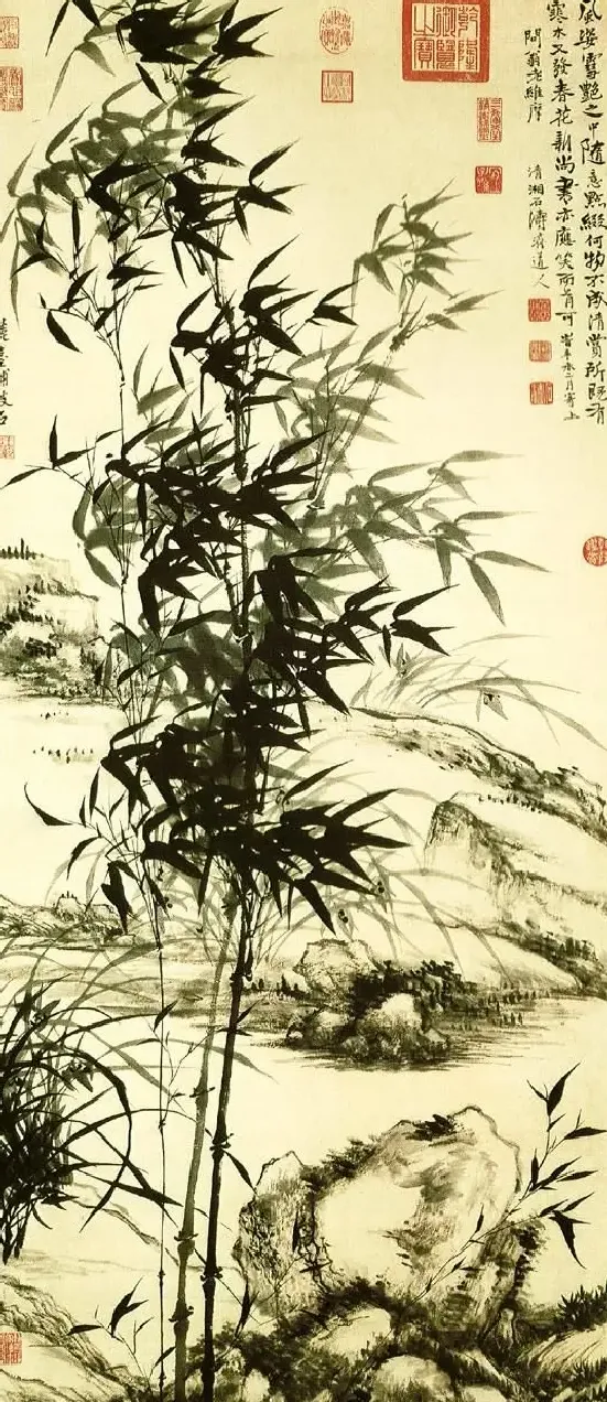 石涛·兰竹图