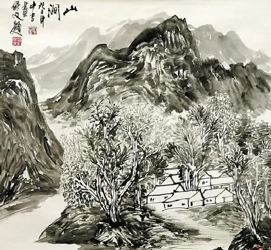 杭中吉·山涧图