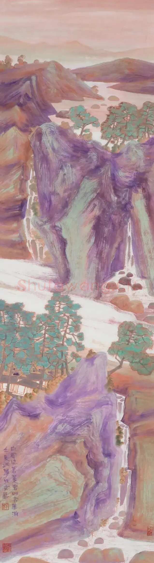 牛克诚·白云染苍翠 碧草含华滋