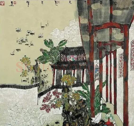 胡礼惠·荷趣图