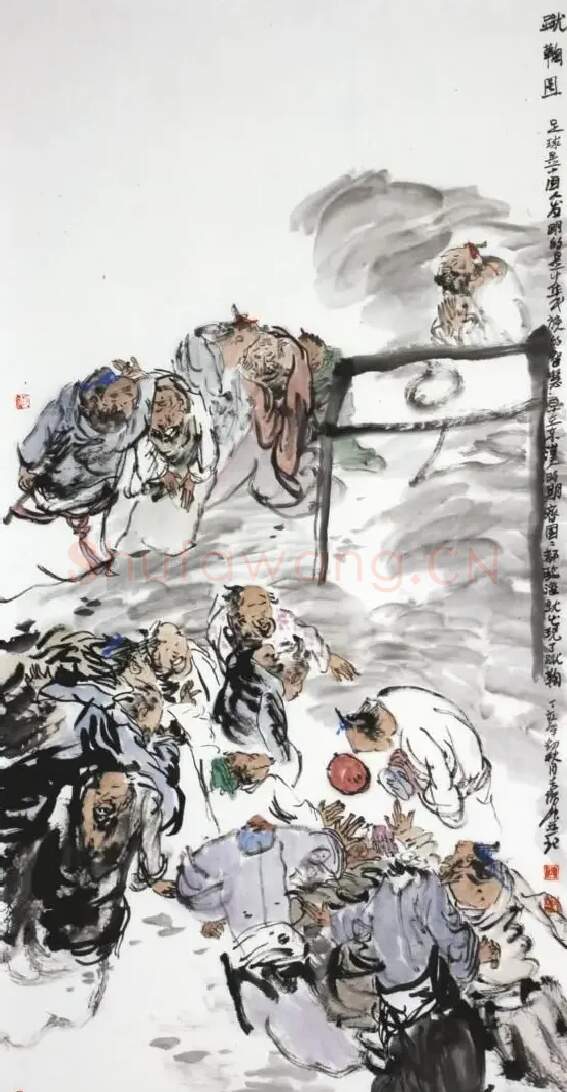 李振坤·蹴鞠图