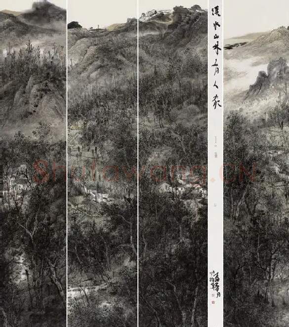 张瀚东·溪水山林有人家